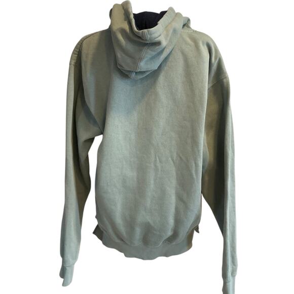 Oxford University Green College Crest Coat Of Arms Long Y2K Hoodie Size Large - Picture 2 of 16